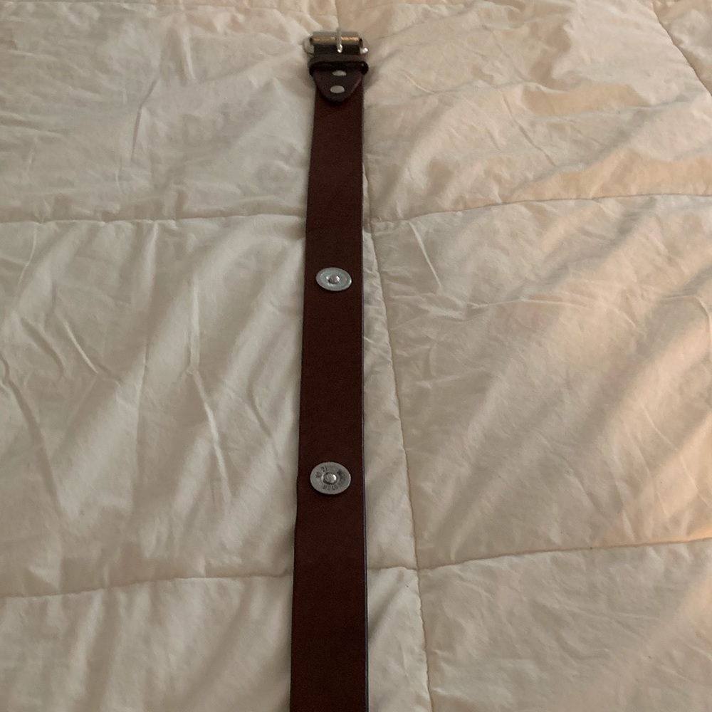 Leather belt